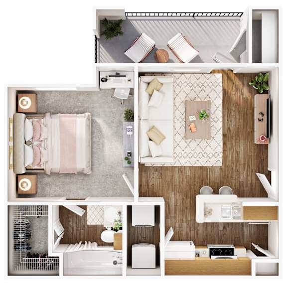 Floor Plans of Waters at Bluff Springs in Austin, TX